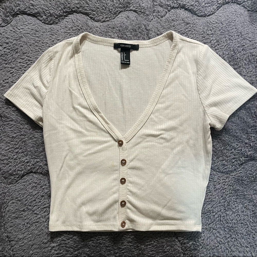 White crop top